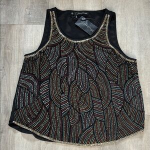 NWT Patterson J Kincaid Beaded top Sz Small